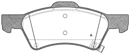 Комплект тормозных колодок, дисковый тормоз OPEN PARTS купить