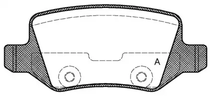 Комплект тормозных колодок, дисковый тормоз OPEN PARTS купить