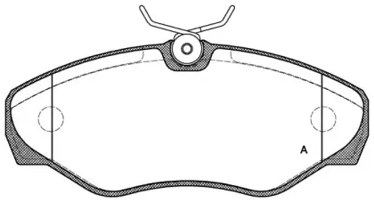Комплект тормозных колодок, дисковый тормоз OPEN PARTS купить