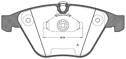 Комплект тормозных колодок, дисковый тормоз OPEN PARTS купить