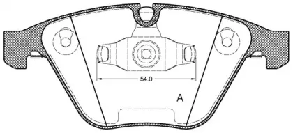 Комплект тормозных колодок, дисковый тормоз OPEN PARTS купить
