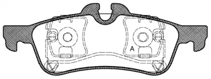 Комплект тормозных колодок, дисковый тормоз OPEN PARTS купить