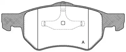 Комплект тормозных колодок, дисковый тормоз OPEN PARTS купить