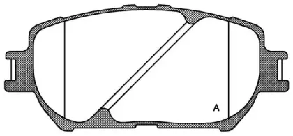 Комплект тормозных колодок, дисковый тормоз OPEN PARTS купить