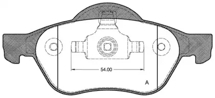 Комплект тормозных колодок, дисковый тормоз OPEN PARTS купить