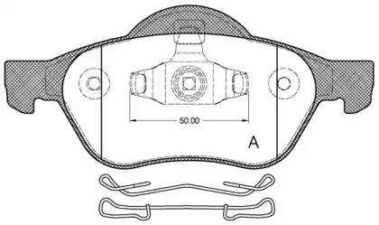 Комплект тормозных колодок, дисковый тормоз OPEN PARTS купить
