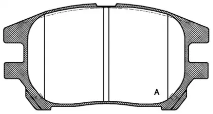 Комплект тормозных колодок, дисковый тормоз OPEN PARTS купить