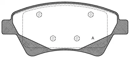 Комплект тормозных колодок, дисковый тормоз OPEN PARTS купить