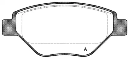 Комплект тормозных колодок, дисковый тормоз OPEN PARTS купить