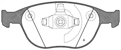 Комплект тормозных колодок, дисковый тормоз OPEN PARTS купить