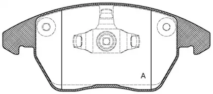 Комплект тормозных колодок, дисковый тормоз OPEN PARTS купить