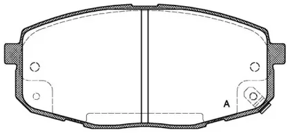 Комплект тормозных колодок, дисковый тормоз OPEN PARTS купить