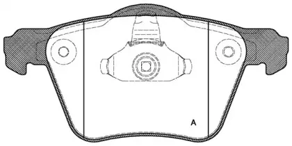 Комплект тормозных колодок, дисковый тормоз OPEN PARTS купить