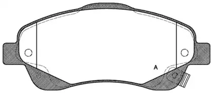Комплект тормозных колодок, дисковый тормоз OPEN PARTS купить