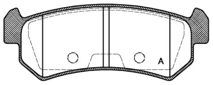 Комплект тормозных колодок, дисковый тормоз OPEN PARTS купить