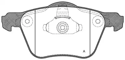 Комплект тормозных колодок, дисковый тормоз OPEN PARTS купить