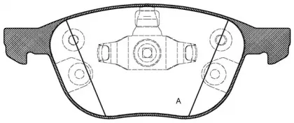 Комплект тормозных колодок, дисковый тормоз OPEN PARTS купить