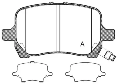 Комплект тормозных колодок, дисковый тормоз OPEN PARTS купить