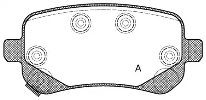 Комплект тормозных колодок, дисковый тормоз OPEN PARTS купить