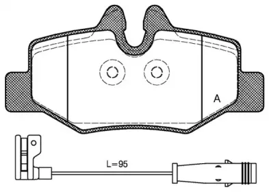Комплект тормозных колодок, дисковый тормоз OPEN PARTS купить