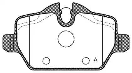 Комплект тормозных колодок, дисковый тормоз OPEN PARTS купить