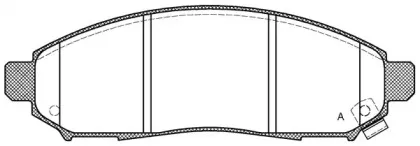 Комплект тормозных колодок, дисковый тормоз OPEN PARTS купить