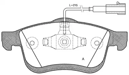 Комплект тормозных колодок, дисковый тормоз OPEN PARTS купить