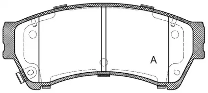 Комплект тормозных колодок, дисковый тормоз OPEN PARTS купить