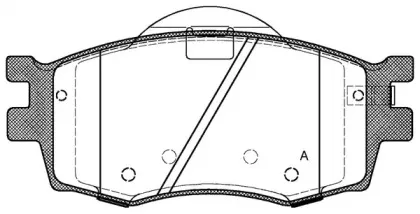 Комплект тормозных колодок, дисковый тормоз OPEN PARTS купить