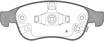 Комплект тормозных колодок, дисковый тормоз OPEN PARTS купить