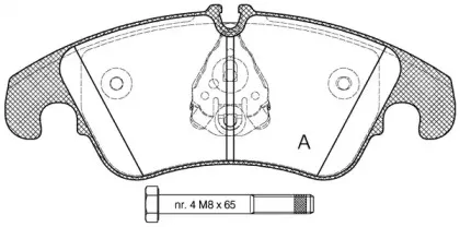 Комплект тормозных колодок, дисковый тормоз OPEN PARTS купить