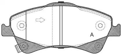 Комплект тормозных колодок, дисковый тормоз OPEN PARTS купить
