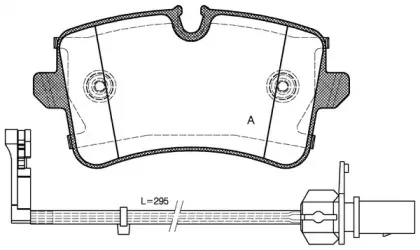 Комплект тормозных колодок, дисковый тормоз OPEN PARTS купить