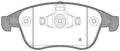 Комплект тормозных колодок, дисковый тормоз OPEN PARTS купить