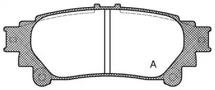 Комплект тормозных колодок, дисковый тормоз OPEN PARTS купить
