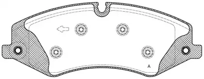 Комплект тормозных колодок, дисковый тормоз OPEN PARTS купить