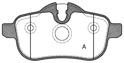 Комплект тормозных колодок, дисковый тормоз OPEN PARTS купить