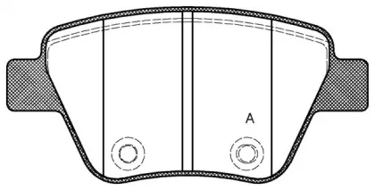 Комплект тормозных колодок, дисковый тормоз OPEN PARTS купить