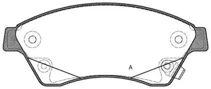 Комплект тормозных колодок, дисковый тормоз OPEN PARTS купить
