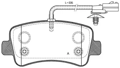Комплект тормозных колодок, дисковый тормоз OPEN PARTS купить