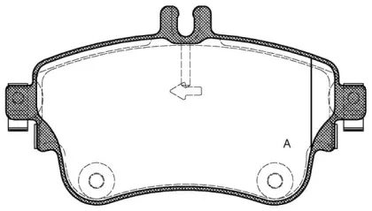 Комплект тормозных колодок, дисковый тормоз OPEN PARTS купить