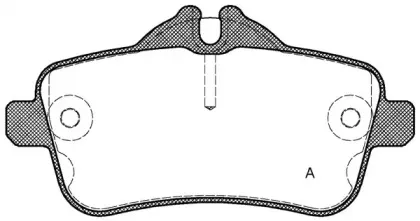 Комплект тормозных колодок, дисковый тормоз OPEN PARTS купить