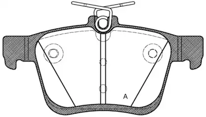 Комплект тормозных колодок, дисковый тормоз OPEN PARTS купить