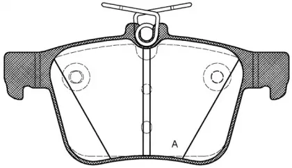 Комплект тормозных колодок, дисковый тормоз OPEN PARTS купить