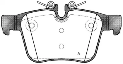 Комплект тормозных колодок, дисковый тормоз OPEN PARTS купить