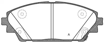 Комплект тормозных колодок, дисковый тормоз OPEN PARTS купить