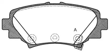 Комплект тормозных колодок, дисковый тормоз OPEN PARTS купить