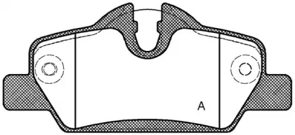 Комплект тормозных колодок, дисковый тормоз OPEN PARTS купить