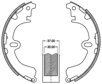Комплект тормозных колодок OPEN PARTS купить