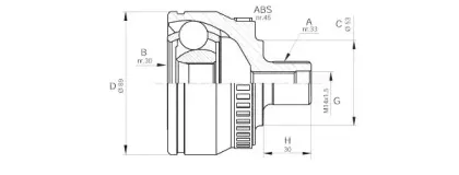 Шарнирный комплект, приводной вал OPEN PARTS купить